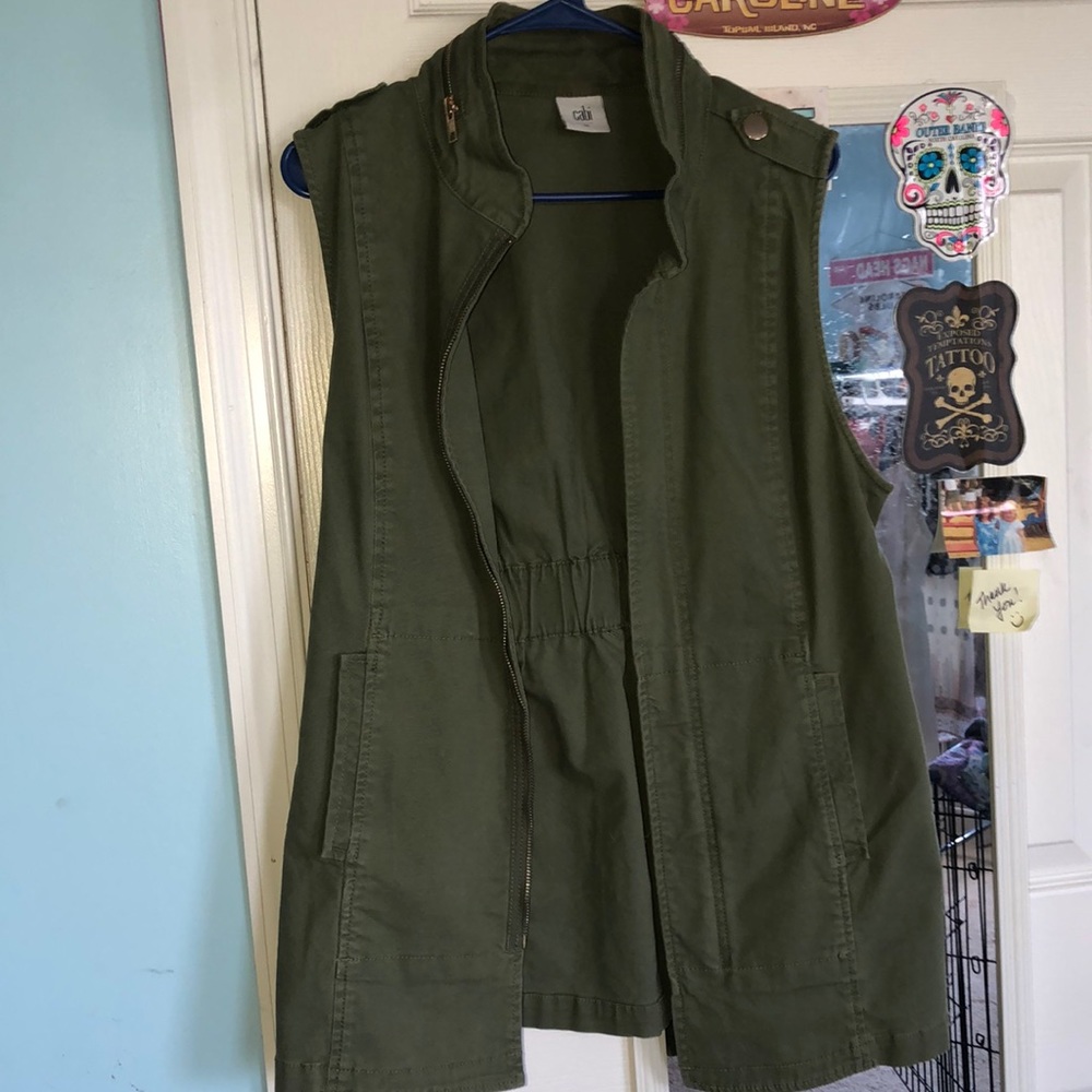 Green jacket vest from Cabi!